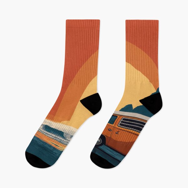 Item preview, Surfing at sunset near the beach designed and sold by anytka.