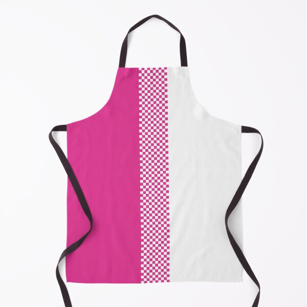 Item preview, 60's, 70's, 80's, Retro Pink and White Colorblock Checkerboard Stripe designed and sold by MellowCat.