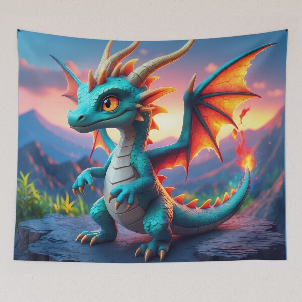 Item preview, Baby Dragon Hatchling - Fantasy Art designed and sold by Lucid Dream Pixel.