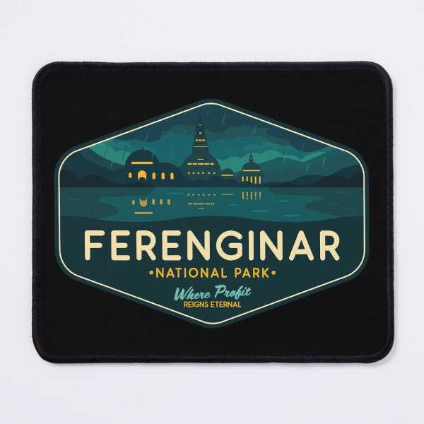 Item preview, Ferenginar Rain World Retro Sci-Fi Badge designed and sold by magrodanny.