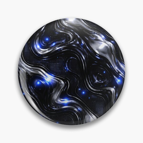 Item preview, Liquid Chrome Flow Neon Energy Pattern designed and sold by QuantumOasis.