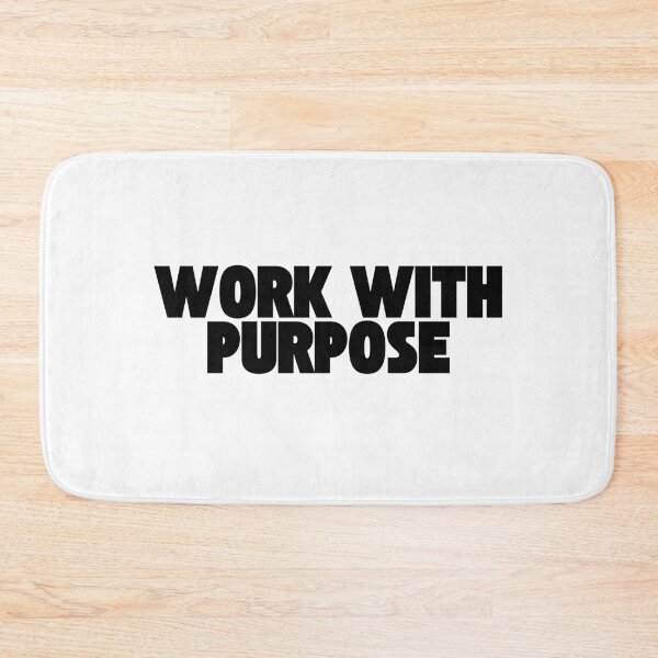 Item preview, Work With Purpose Typography – Minimalist Meaningful Life Motivation Design designed and sold by AXIS-EQUILIBRIO.