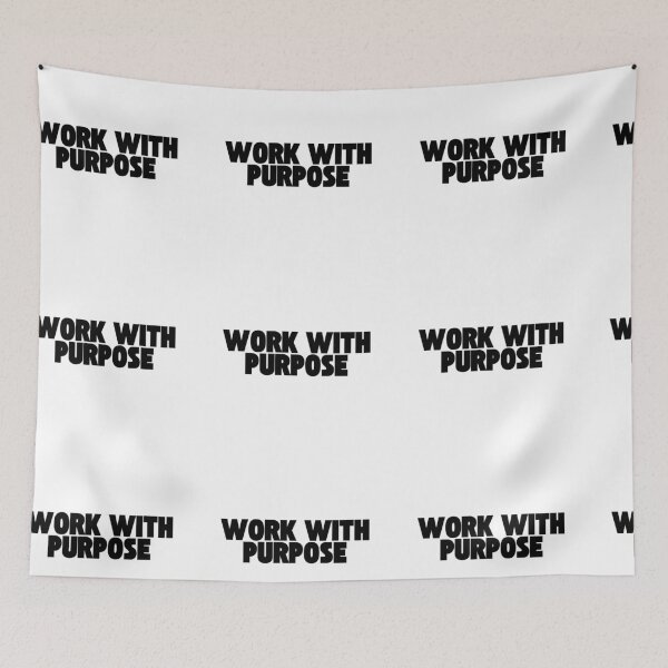 Item preview, Work With Purpose Typography – Minimalist Meaningful Life Motivation Design designed and sold by AXIS-EQUILIBRIO.