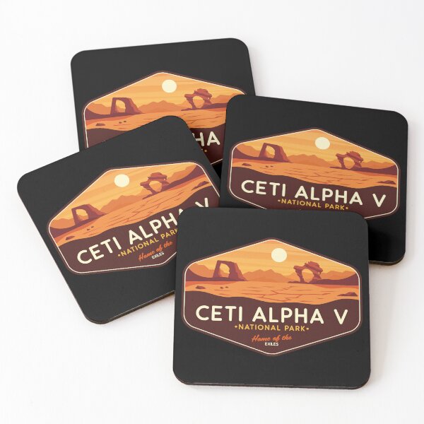 Item preview, Ceti Alpha Desert World Retro Sci-Fi Badge designed and sold by magrodanny.