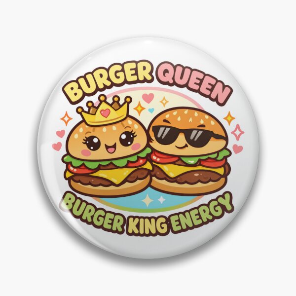 Item preview, Burger Queen Energy – Funny Fast Food Parody Burger Humor Design designed and sold by rushaib.