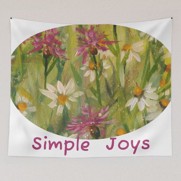 Item preview, Simple Joys - Wildflower Daisy Meadow designed and sold by JurateArt-DK.