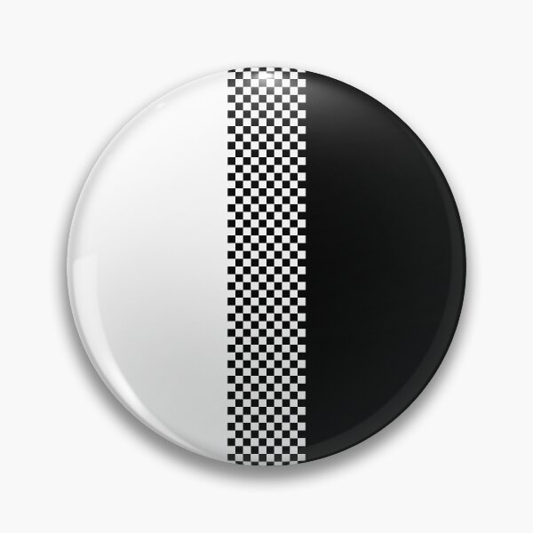 Item preview, 60's, 70's, 80's, Retro Black and White Colorblock Checkerboard Stripe designed and sold by MellowCat.