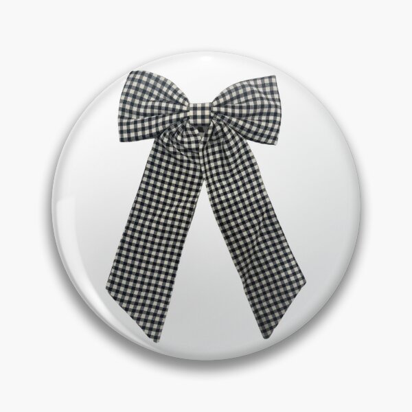 Item preview, Classic Black and White Gingham Bow – Coquette Aesthetic Ribbon designed and sold by Artsy Corner.