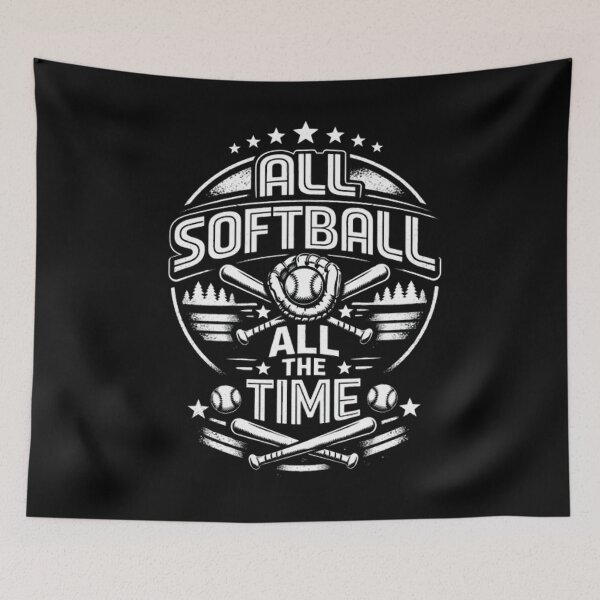 Item preview, All Softball All The Time Game Day Matching Group designed and sold by BHMARTS.