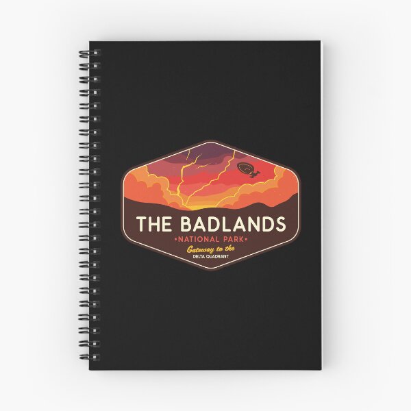 Item preview, Badlands Retro Sci-Fi Park Badge designed and sold by magrodanny.