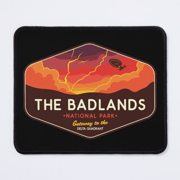 Item preview, Badlands Retro Sci-Fi Park Badge designed and sold by magrodanny.