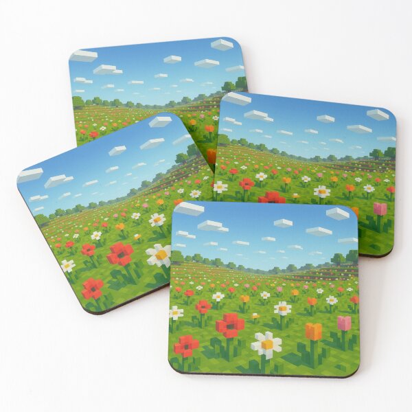 Item preview, Voxel Flower Meadow: Digital Spring Blooms designed and sold by Nubesss.