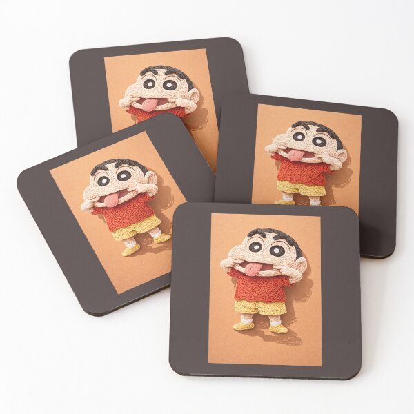 Item preview, Cute Cartoon Kid Shinchan Style Paper Cut Art | Kawaii Anime Illustration Design designed and sold by GrimNest.