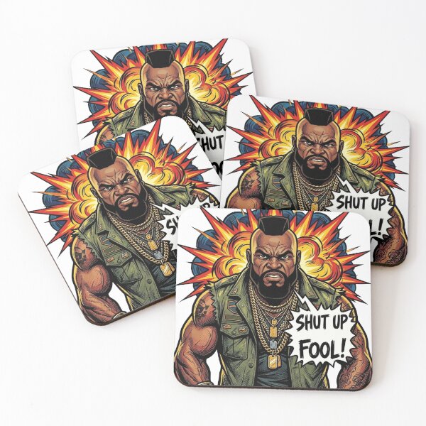 Item preview, Shut Up Fool BA Baracus Mr T designed and sold by cjbizmedia.
