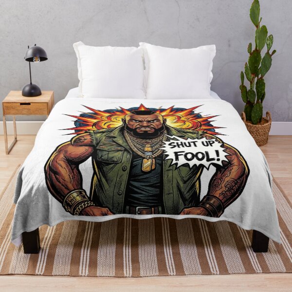 Item preview, Shut Up Fool BA Baracus Mr T designed and sold by cjbizmedia.