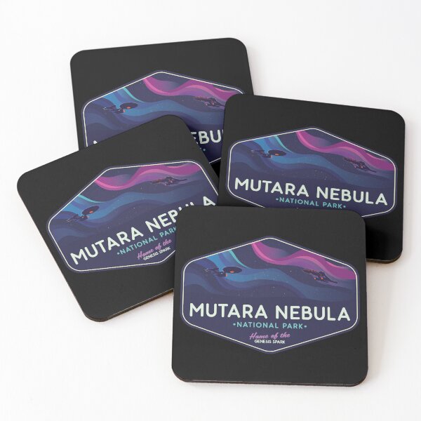 Item preview, Mutara Nebula Retro Sci-Fi Space Badge designed and sold by magrodanny.