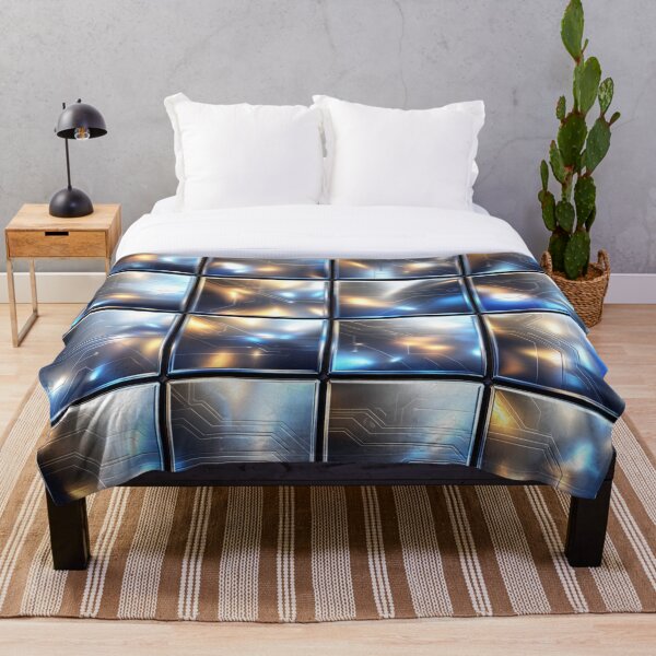 Item preview, Futuristic Glass Circuit Tile Grid designed and sold by QuantumOasis.