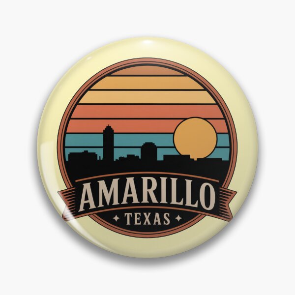 Item preview, Amarillo Texas Retro Sunset Skyline: Vintage City designed and sold by CircinusStore.