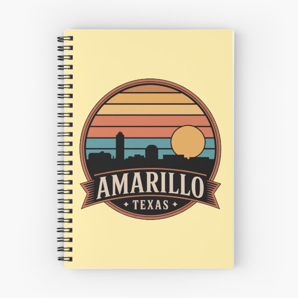 Item preview, Amarillo Texas Retro Sunset Skyline: Vintage City designed and sold by CircinusStore.