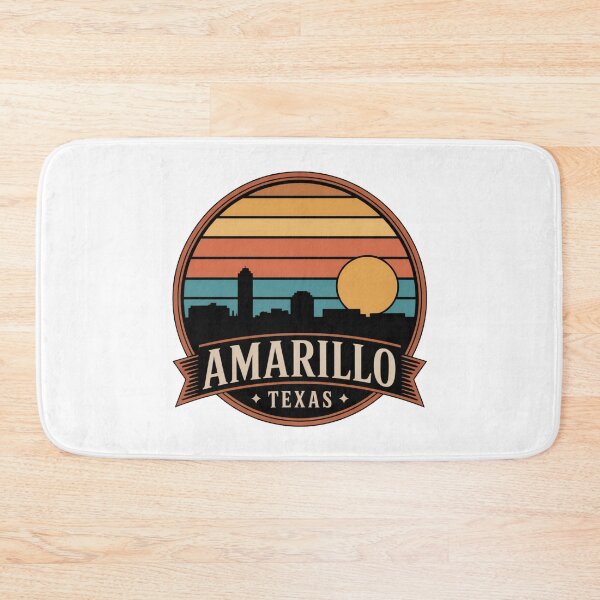 Item preview, Amarillo Texas Retro Sunset Skyline: Vintage City designed and sold by CircinusStore.