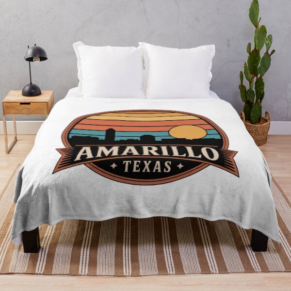 Item preview, Amarillo Texas Retro Sunset Skyline: Vintage City designed and sold by CircinusStore.