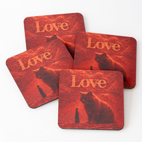 Item preview, Cat and Human Connection Healing Love and Confidence Inspirational Art designed and sold by ArtsyGlaze.
