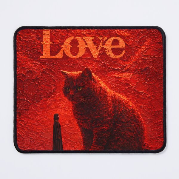Item preview, Cat and Human Connection Healing Love and Confidence Inspirational Art designed and sold by ArtsyGlaze.