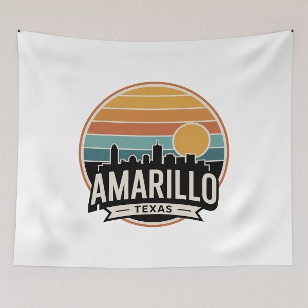 Item preview, Amarillo Texas: Retro Sunset Skyline designed and sold by CircinusStore.