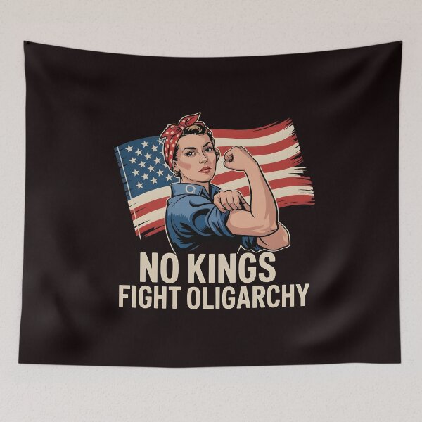 Item preview, No Kings Fight Oligarchy – Political Protest Patriot Since 1776 Design designed and sold by Redgiant87x.