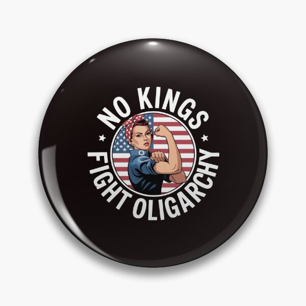 Item preview, No Kings Fight Oligarchy – Feminist Political Protest Since 1776 designed and sold by Redgiant87x.