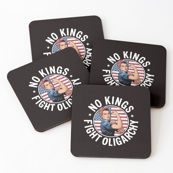 Item preview, No Kings Fight Oligarchy – Feminist Political Protest Since 1776 designed and sold by Redgiant87x.