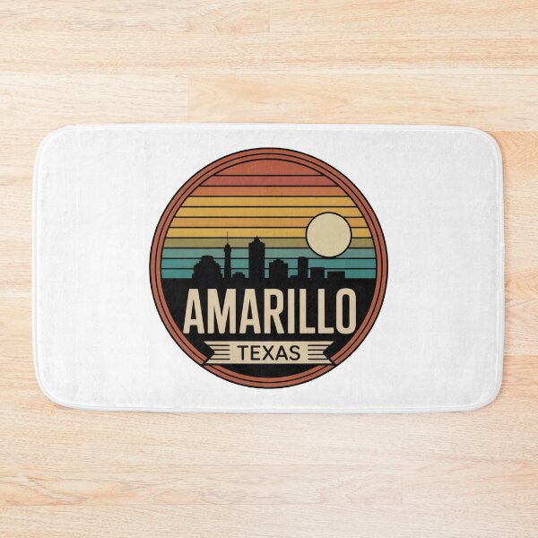 Item preview, Amarillo Texas Sunset Skyline: Vintage City Design designed and sold by CircinusStore.