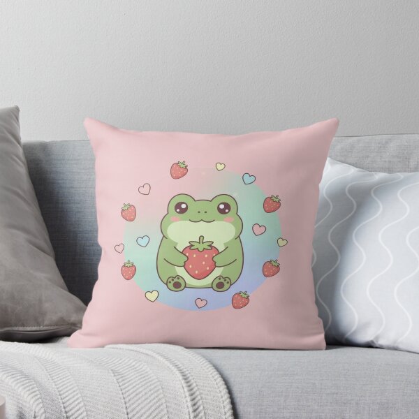 Item preview, Kawaii Strawberry Frog Cute Pastel Aesthetic Animal designed and sold by LavinyArt.