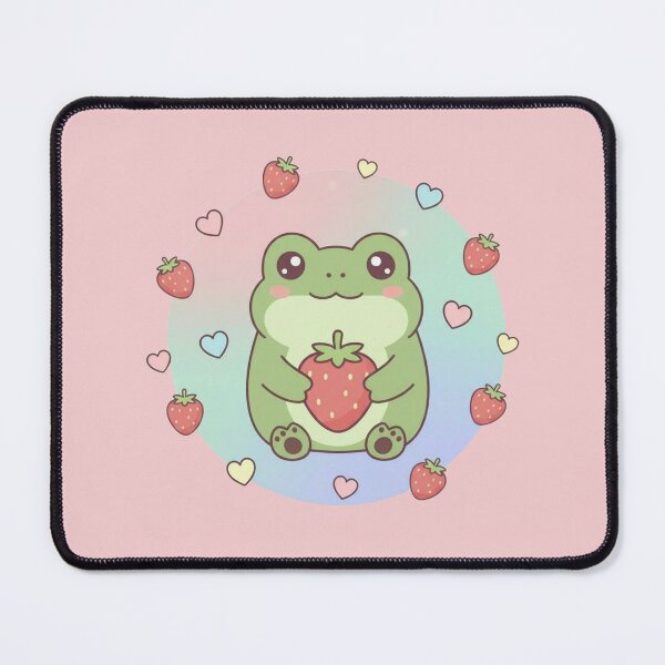 Item preview, Kawaii Strawberry Frog Cute Pastel Aesthetic Animal designed and sold by LavinyArt.
