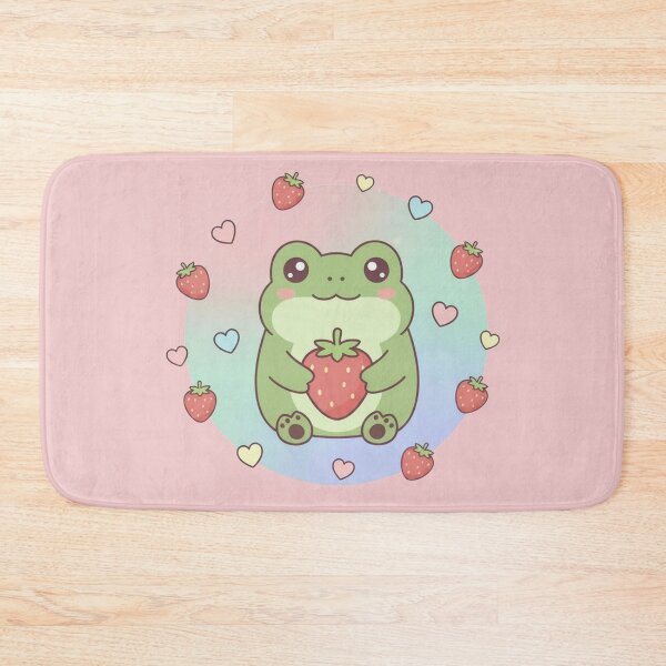 Item preview, Kawaii Strawberry Frog Cute Pastel Aesthetic Animal designed and sold by LavinyArt.