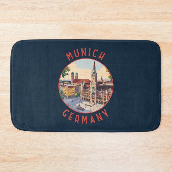 Item preview, Munich Germany Retro Distressed Circle designed and sold by KrisSidDesigns.