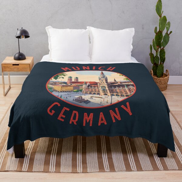 Item preview, Munich Germany Retro Distressed Circle designed and sold by KrisSidDesigns.