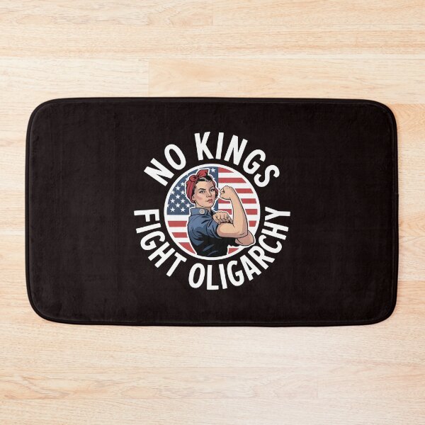Item preview, No Kings Fight Oligarchy – Patriot Protest Political Statement designed and sold by Redgiant87x.