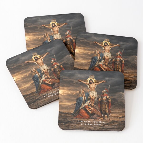 Item preview,  The Crucifixion: Jesus, the Three Marys & the Spear Bearer designed and sold by MysticOzzy.