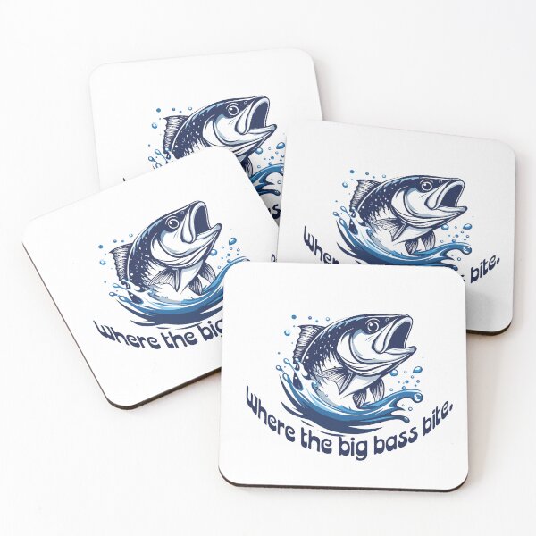 Item preview, Where the big bass bite fishing decal designed and sold by Art-Horizon.