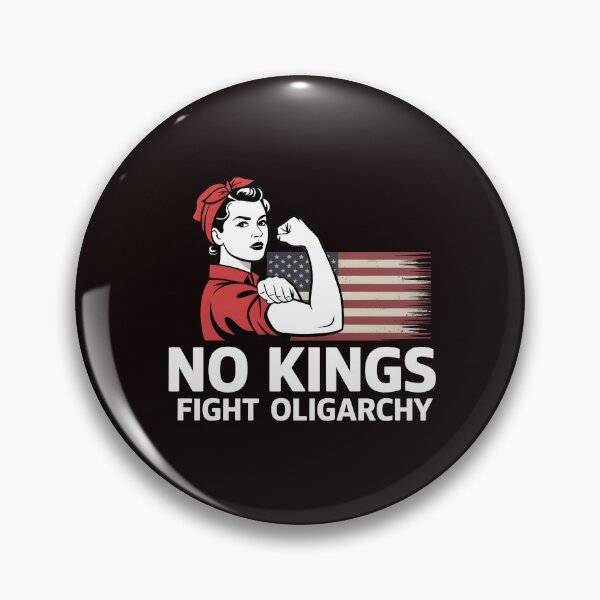 Item preview, No Kings Fight Oligarchy – Political Feminist Patriot Protest Design designed and sold by Redgiant87x.