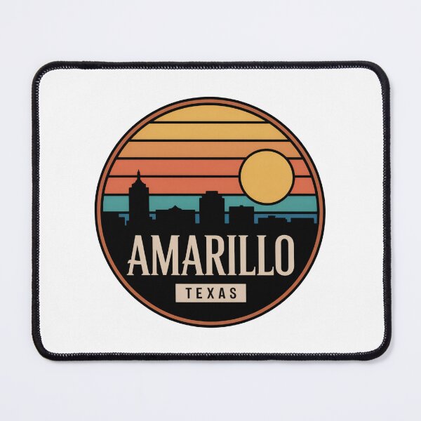Item preview, Amarillo Texas: Sunset Vintage Skyline designed and sold by CircinusStore.
