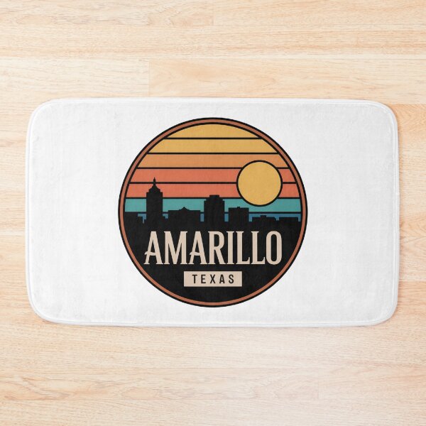 Item preview, Amarillo Texas: Sunset Vintage Skyline designed and sold by CircinusStore.