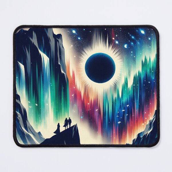 Item preview, Aurora Borealis and Eclipse, Ai Generated Art designed and sold by ACC .