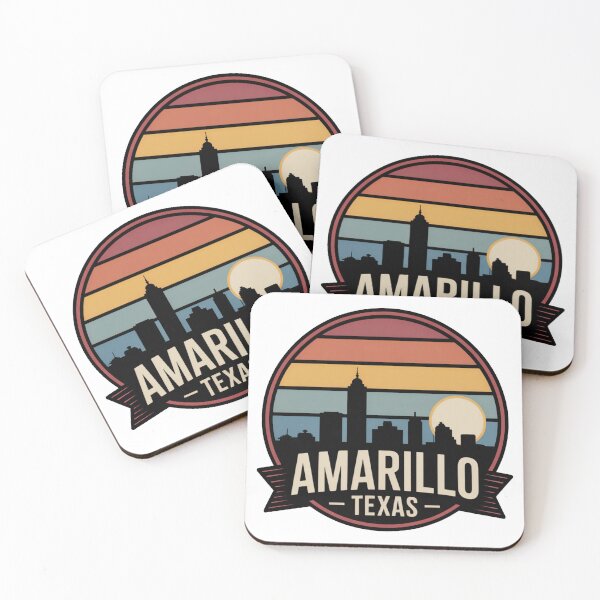 Item preview, Amarillo Texas: Retro Sunset Skyline designed and sold by CircinusStore.