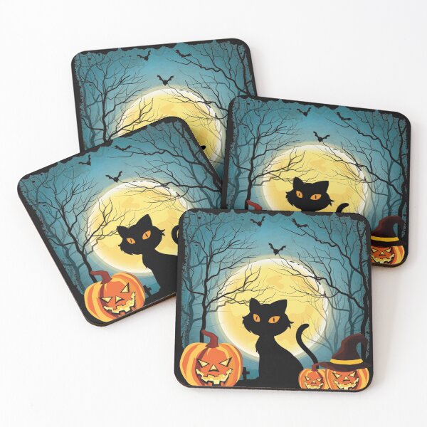 Item preview, Spooky Halloween Black Cat designed and sold by KrisGraphic45.