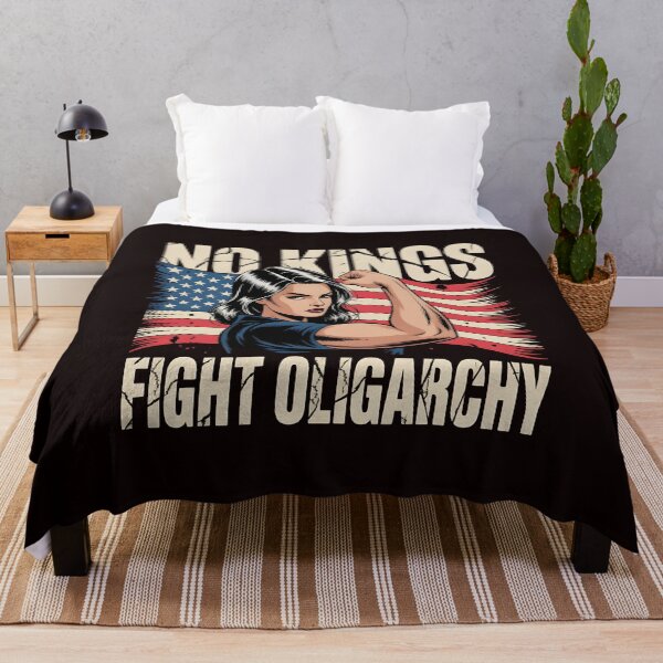 Item preview, No Kings Fight Oligarchy – Feminist Patriot Political Protest designed and sold by Redgiant87x.