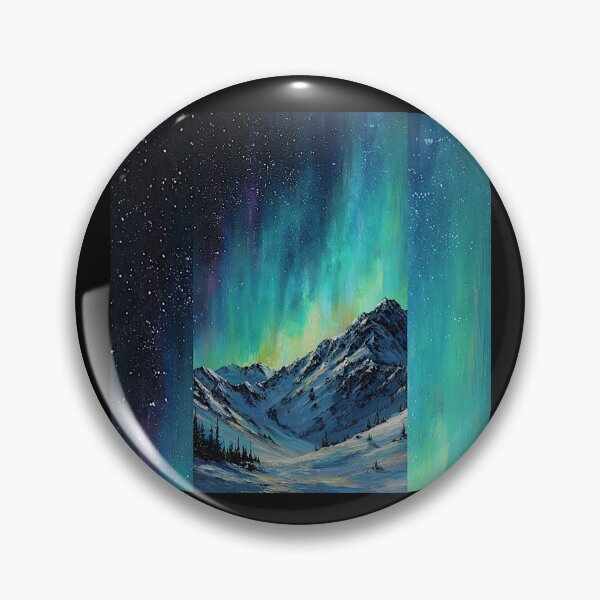 Item preview, Aurora Over Frozen Peaks  designed and sold by Helios Be. Lavsh.