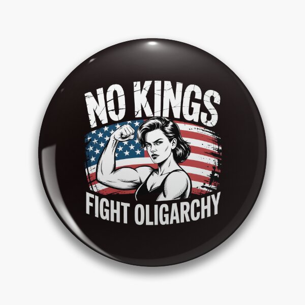 Item preview, No Kings Fight Oligarchy – Political Protest Patriot Message designed and sold by Redgiant87x.