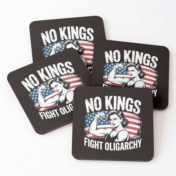 Item preview, No Kings Fight Oligarchy – Political Protest Patriot Message designed and sold by Redgiant87x.